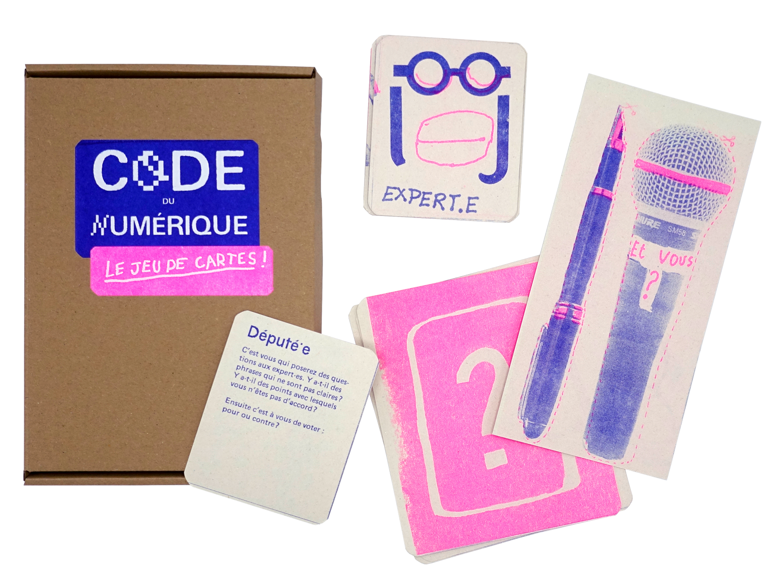 Jeu de cartes dans sa boîte
